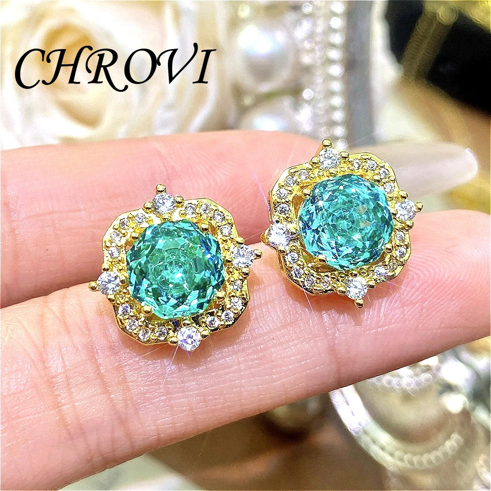New 925 pure silver millennium rose gold necklace pendant stud earrings and colorful ring set
