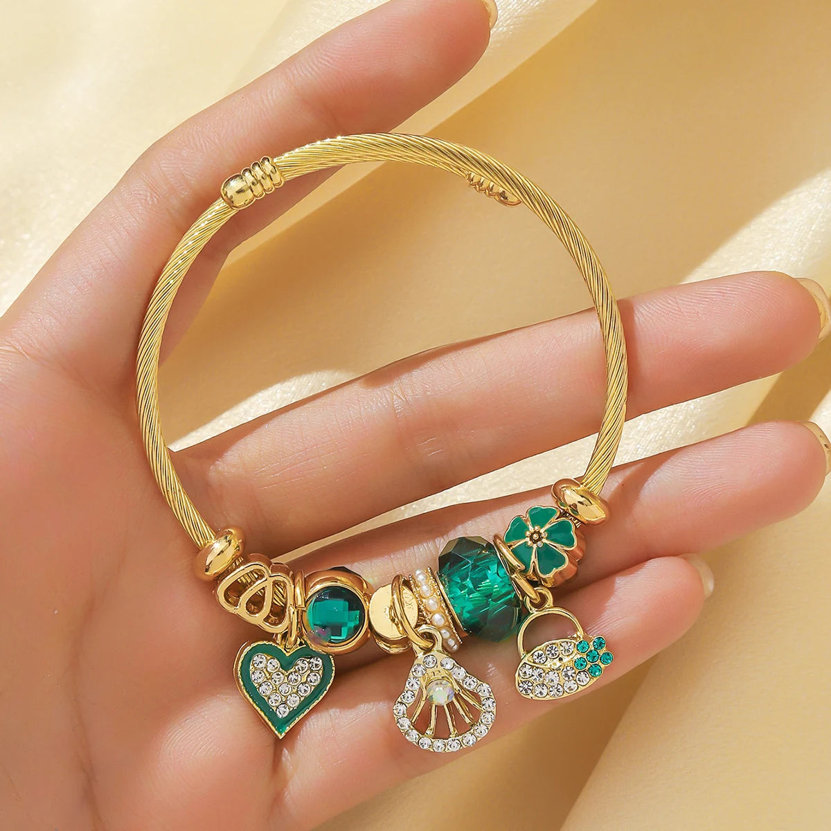 1PC Women's Fashion Pan Family Multi Element Beaded Bracelet Jewelry Accessories Suitable for Date, Party, Festival Gifts