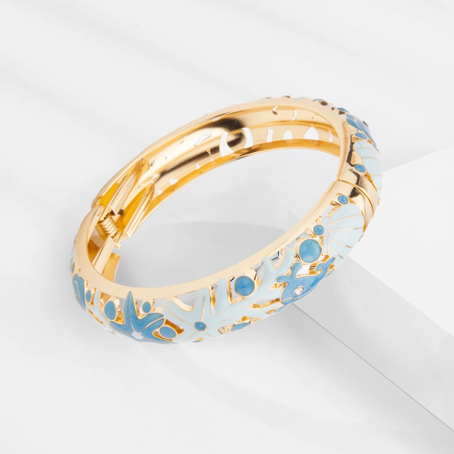 1/2PC Bangle For Women Double Enamel Bangle Set Cloisonne Bracelet On Hand Indian Style Dubai Women's Jewelry Accessories Trendy