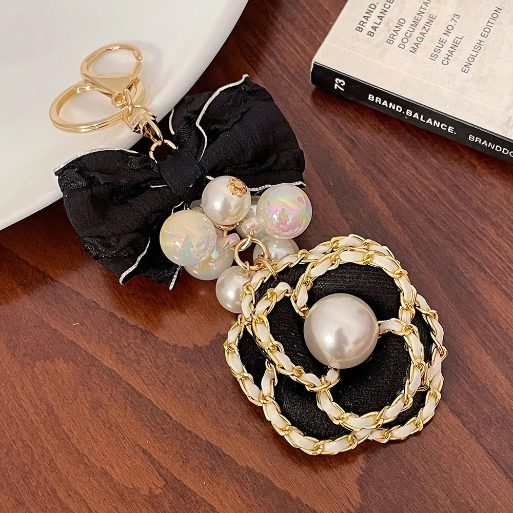 2024 Fashion Flower Keychain Camellia Handbag Pendant Gifts Souvenirs