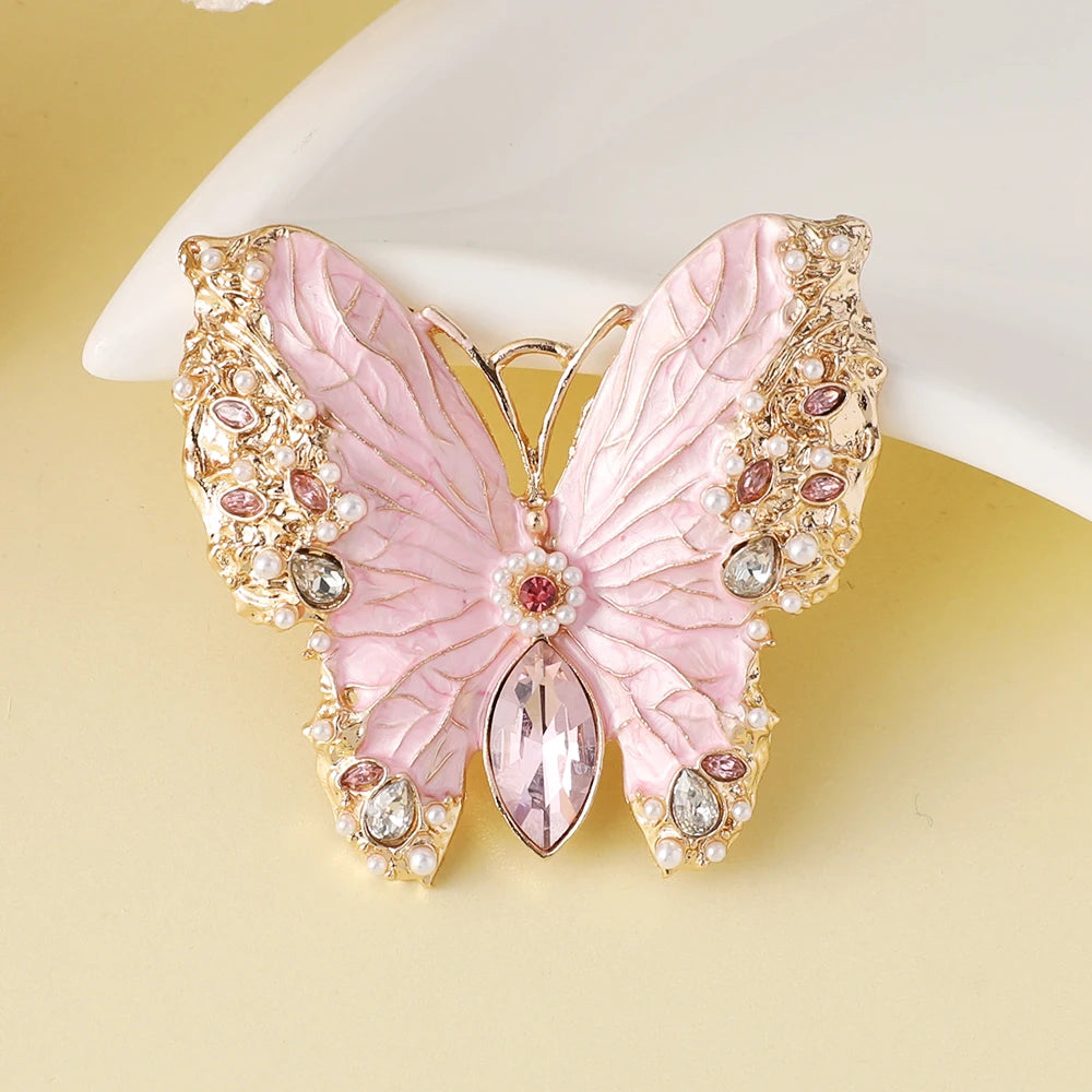 2025 New Butterfly Brooch Model Red Carpet Film Festival Show Dress Accessories Scarf Hat Bag Pin