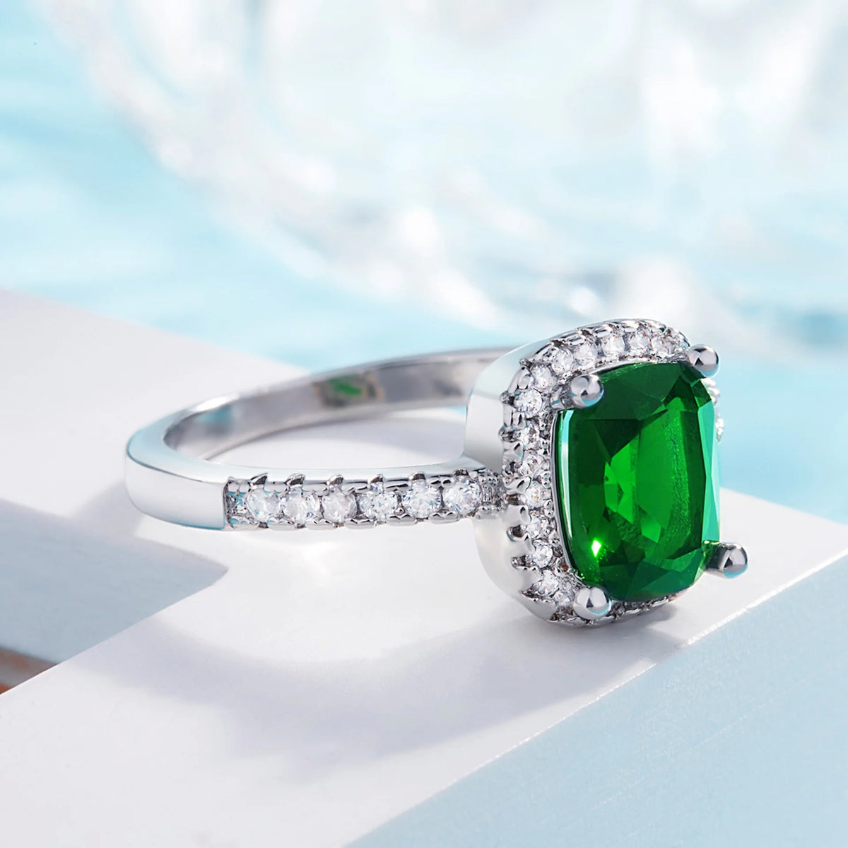 New 925 Sterling Silver Ring Shines Simplicity Crystal Zircon Fashion Exquisite For women Jewelry Wedding Engagement Gift Party