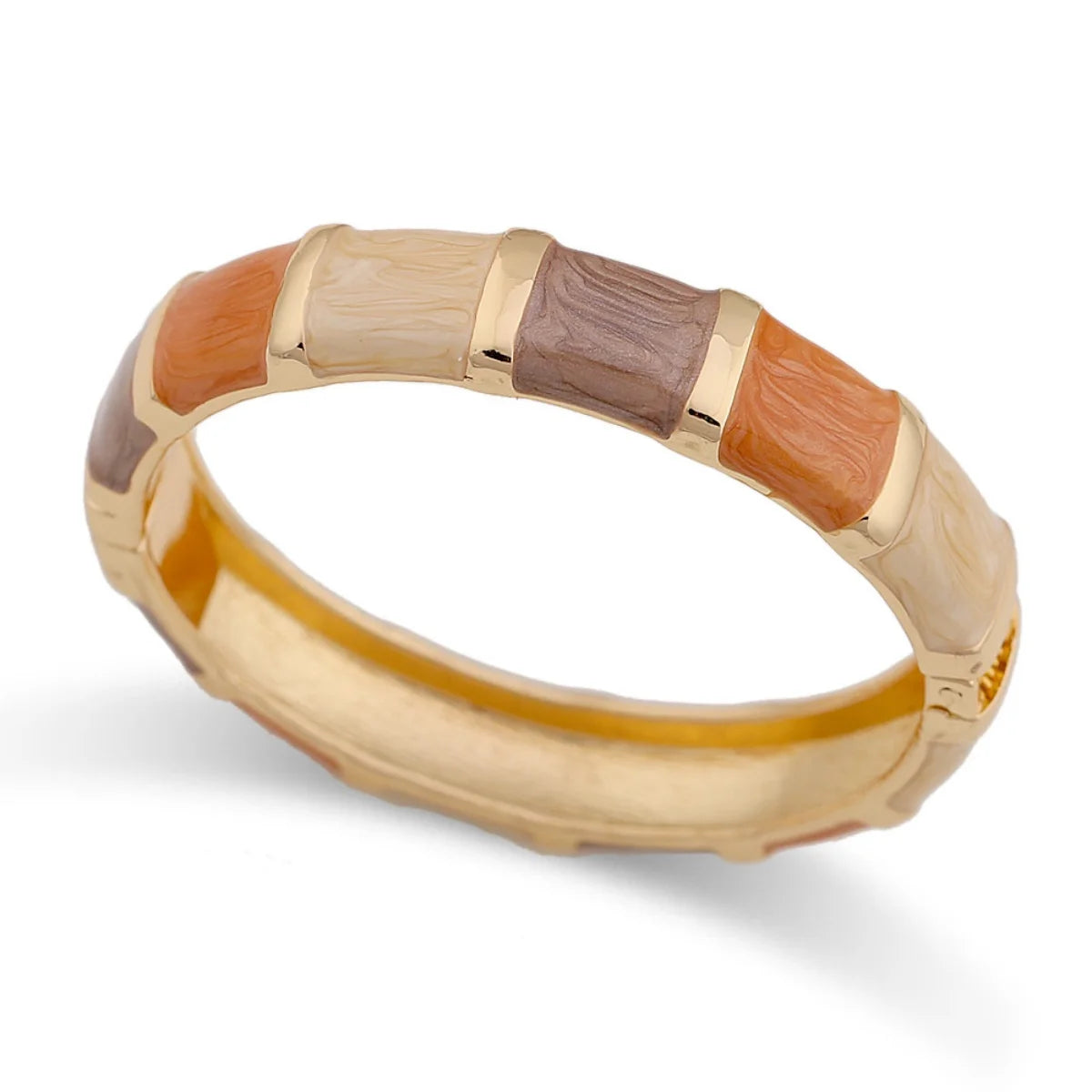 KMVEXO 7 Style Boho Beige Coffee Enamel Irregular Metal Bracelet For Women Men Punk Geometric Heart Cuff Bangle Fashion Jewelry