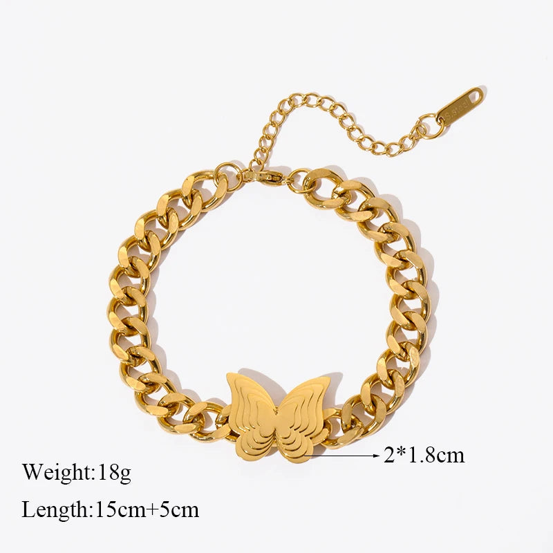 EILIECK 316L Stainless Steel Geometry Circle Charms Bracelet For Women Men Fashion Non-fading Bangles Wrist Jewelry Gift Bijoux