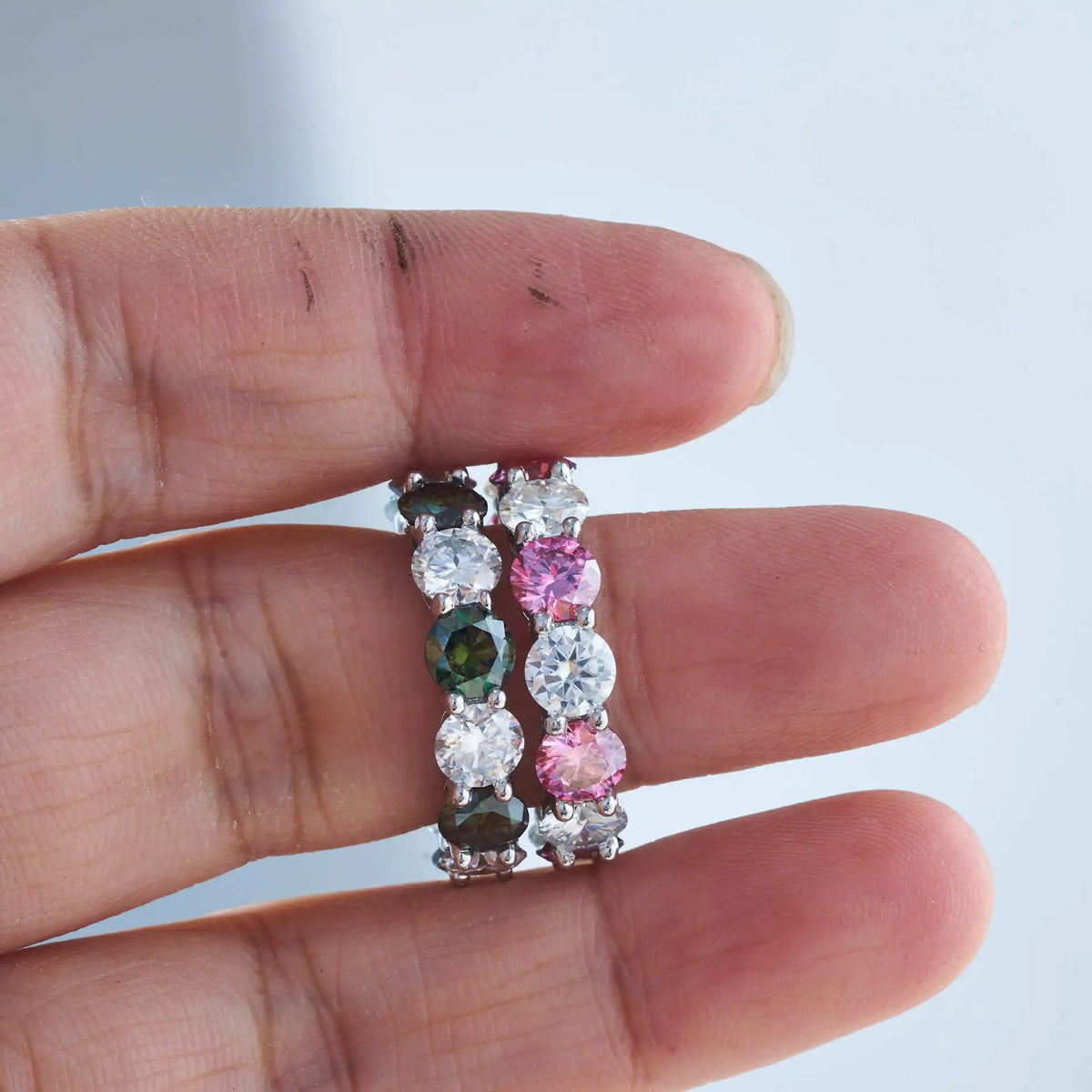 Moissanite Rings 14 Tones 7ct Sterling Silver D VVS Lab Diamond with GRA Certificate Engagement Wedding Ring for Women