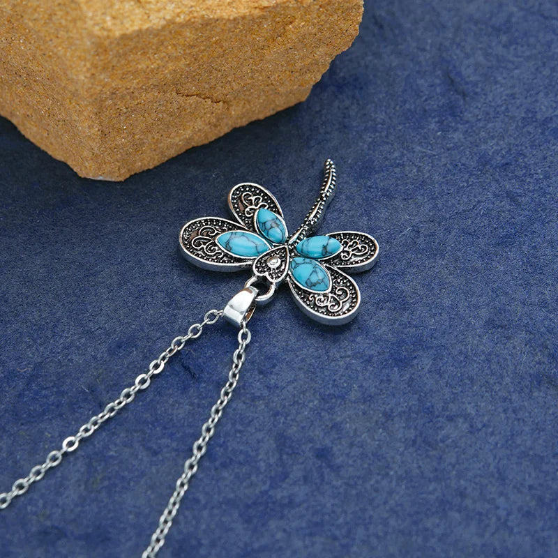 1pc Simple Fashion Dragonfly Pendant Necklace Men Women's Daily Wear Jewelry Accessories