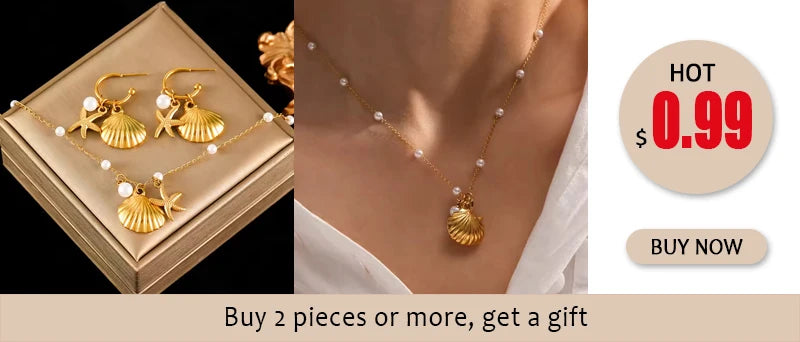 EILIECK 316L Stainless Steel Vintage Brown Beaded Pendant Necklace Bracelet Trendy For Women New Gift Waterproof Jewelry Set