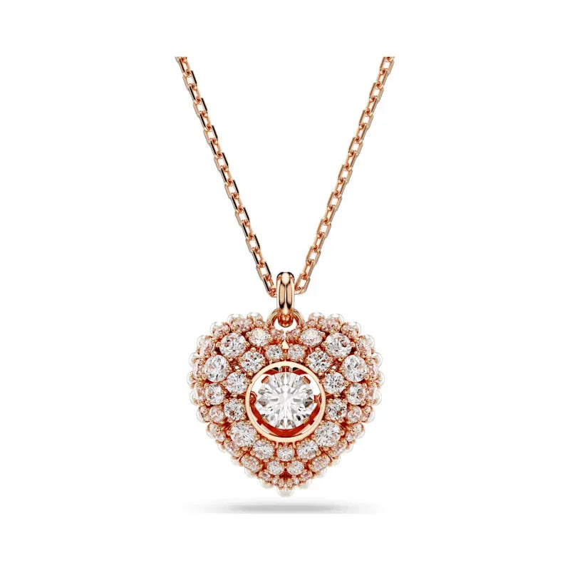 2026 New High-Quality Sparkling Crystal Seashell Seahorse Heart Cross Feather Elegant Necklace Collarbone Chain Valentine's Day