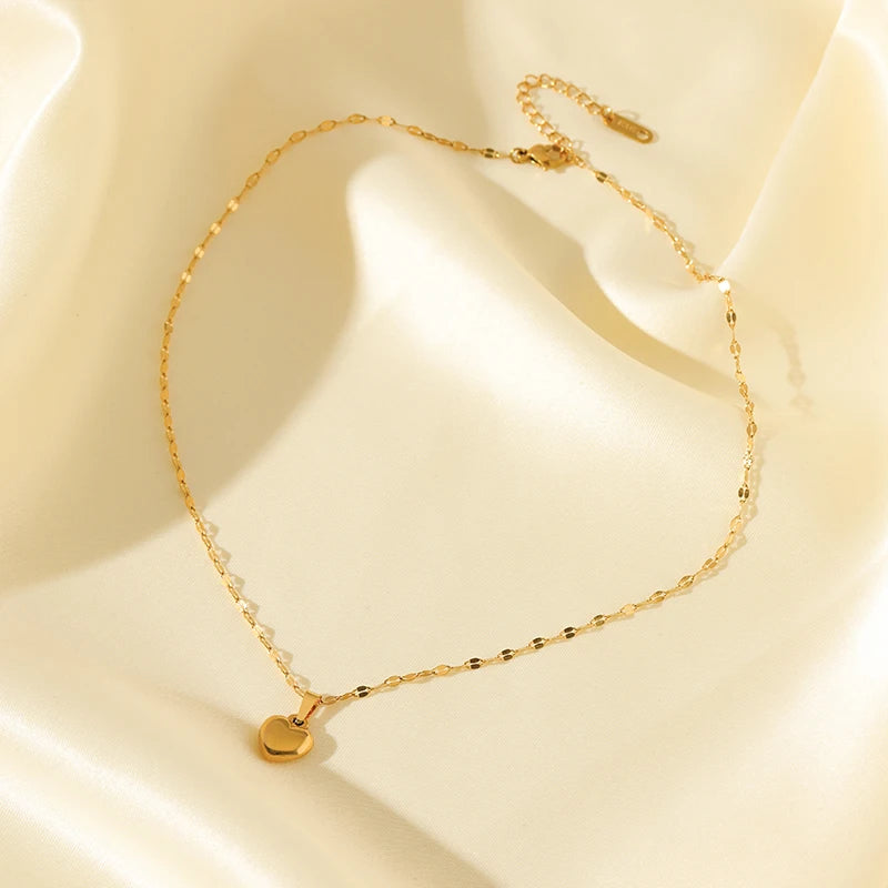 EILIECK New Fashion Stainless Steel Metal Bead Ball Necklace Bracelet Earrings For Women Trendy Waterproof Jewelry Set Gift