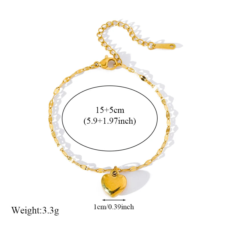 EILIECK New Fashion Stainless Steel Metal Bead Ball Necklace Bracelet Earrings For Women Trendy Waterproof Jewelry Set Gift