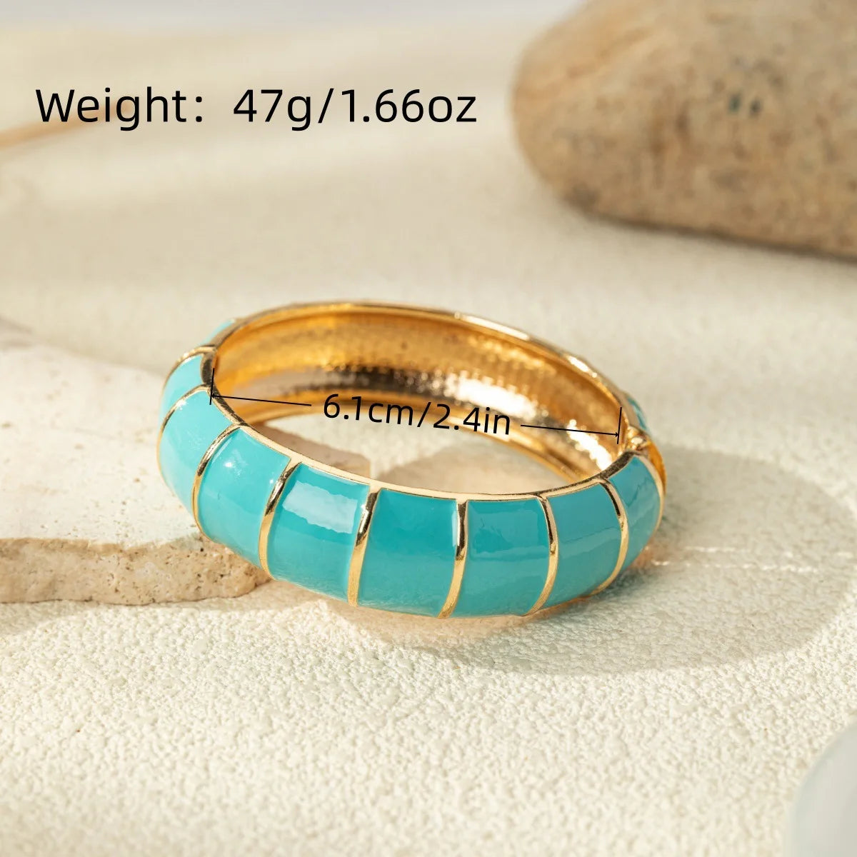 KMVEXO Bohemian Blue Enamel Cuff Bangles Geometric Irregular Gold Color Metal Wide Bracelet For Women Men Punk Pearl Jewelry