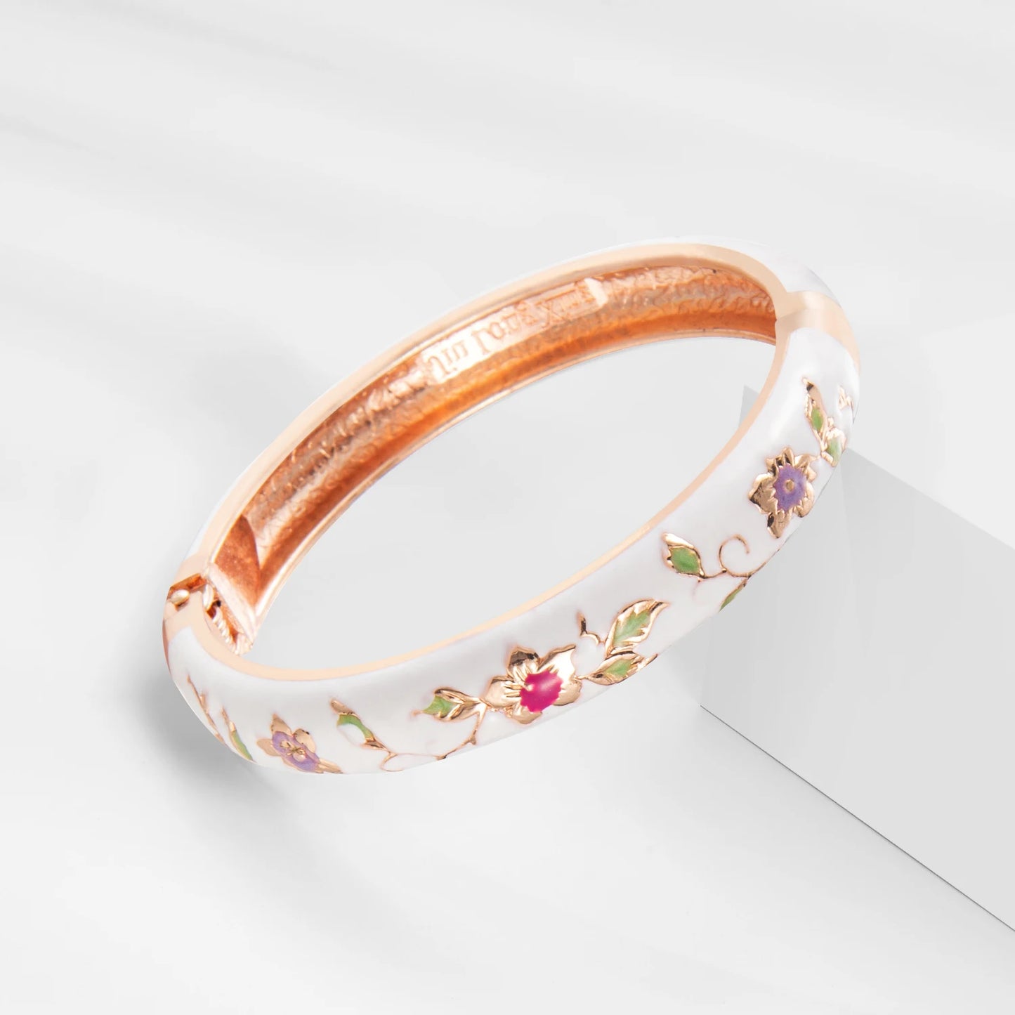 1/2PC Bangle For Women Cloisonne Bracelet On Hand Double Enamel Bangle Set Indian Style Arab Women's Jewelry Accessories Trendy
