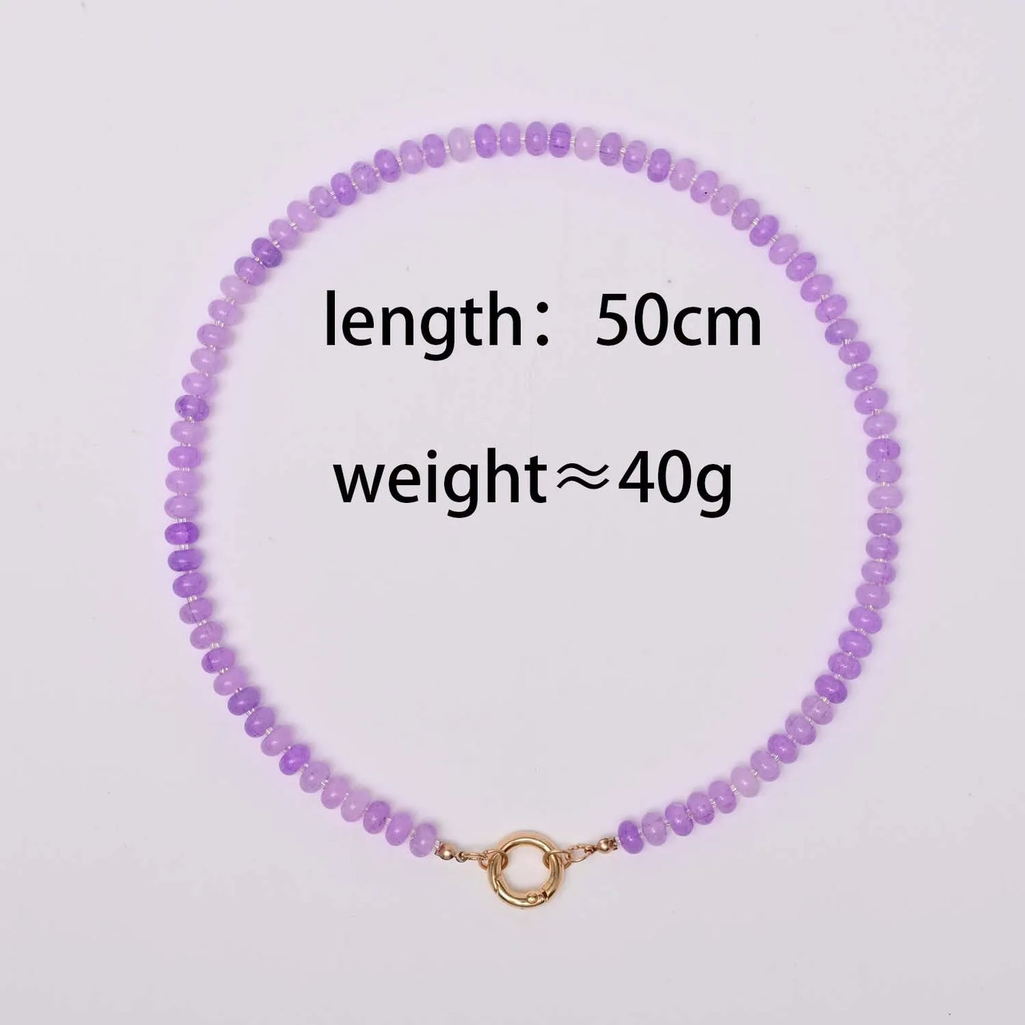Trendy Natural Stone Star Heart Pendant DIY Necklace for Women Colorful Handmade Beaded Collars Necklace Stainless Steel Jewelry