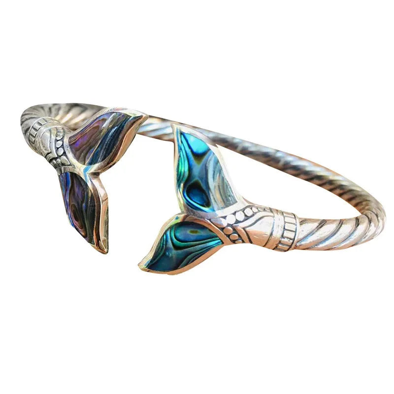 Fashion Exquisite Mermaid Tail Bracelets for Women Punk Hip Hop Rock Unique Personality Design Versatile Bracelet Jewelry Gift