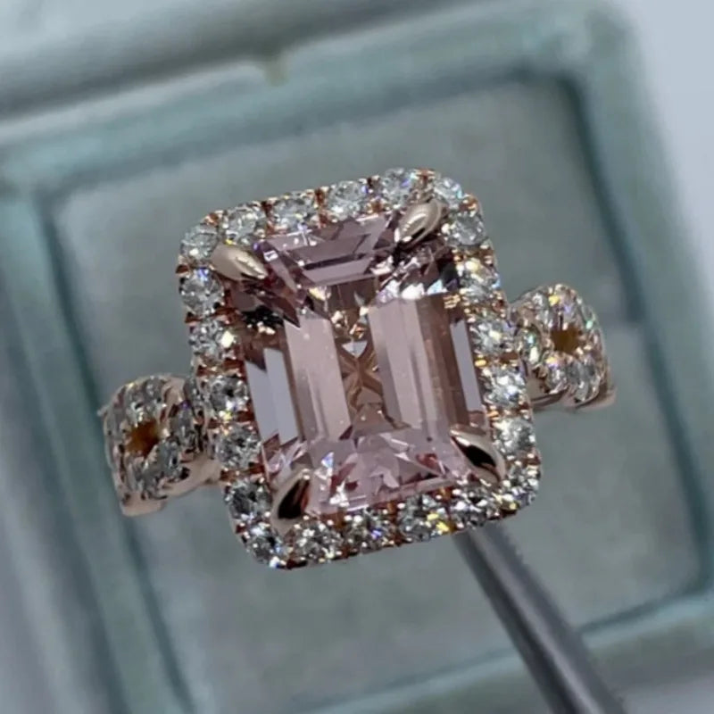 Rings for Women Brilliant Cubic Zirconia Wedding Engagement Female Accessories Fancy Proposal Ring Gift Trendy Jewelry
