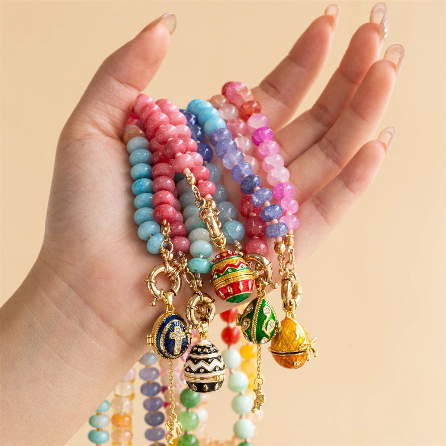 2026 Fashionable Trendy Summer Colorful Heart Beaded Necklace Colorful Beaded Necklace Back-to-School Season Gift