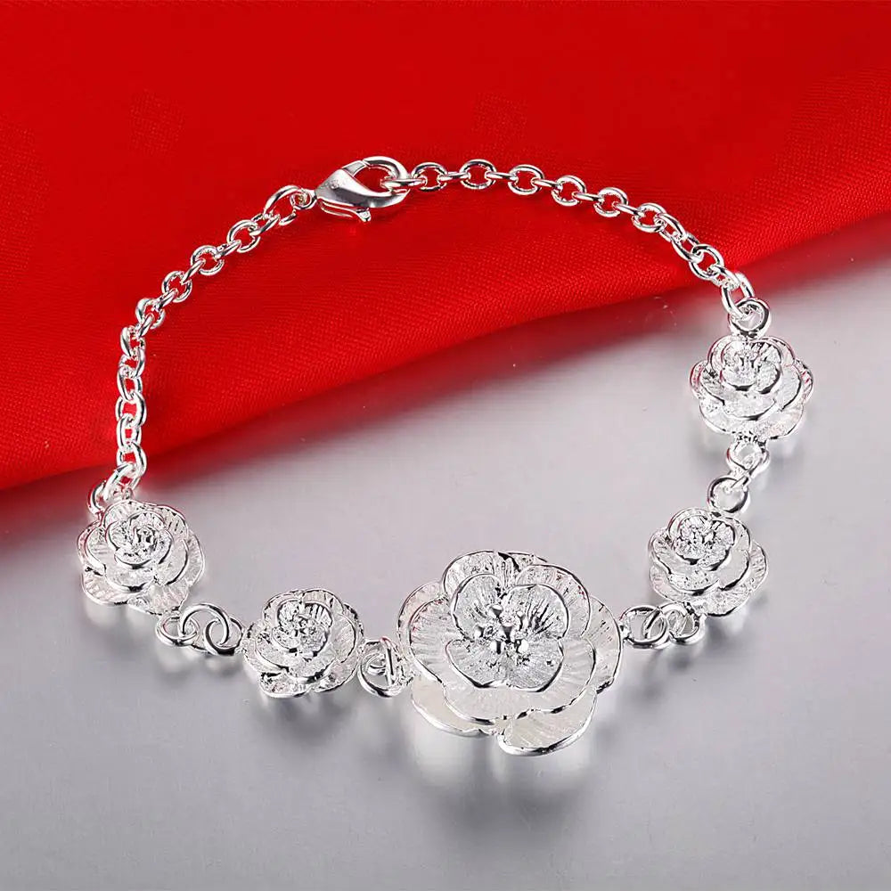 925 Sterling Silver Bracelet Dolphin High Quality Romance Chain For Women Fashion Engagement Party Wedding Jewelry Gift