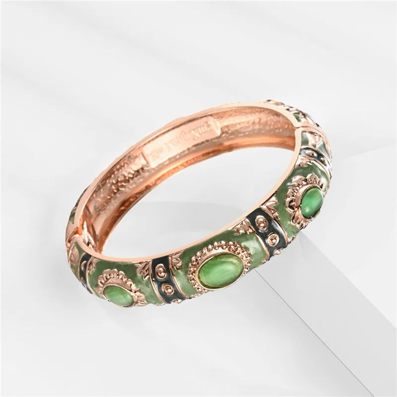 1/5 PCS Enamel Bracelet For Women Bangle On Hand Cloisonne Women's Hand Bracelets India African Jewelry Bohemian Designer Gifts