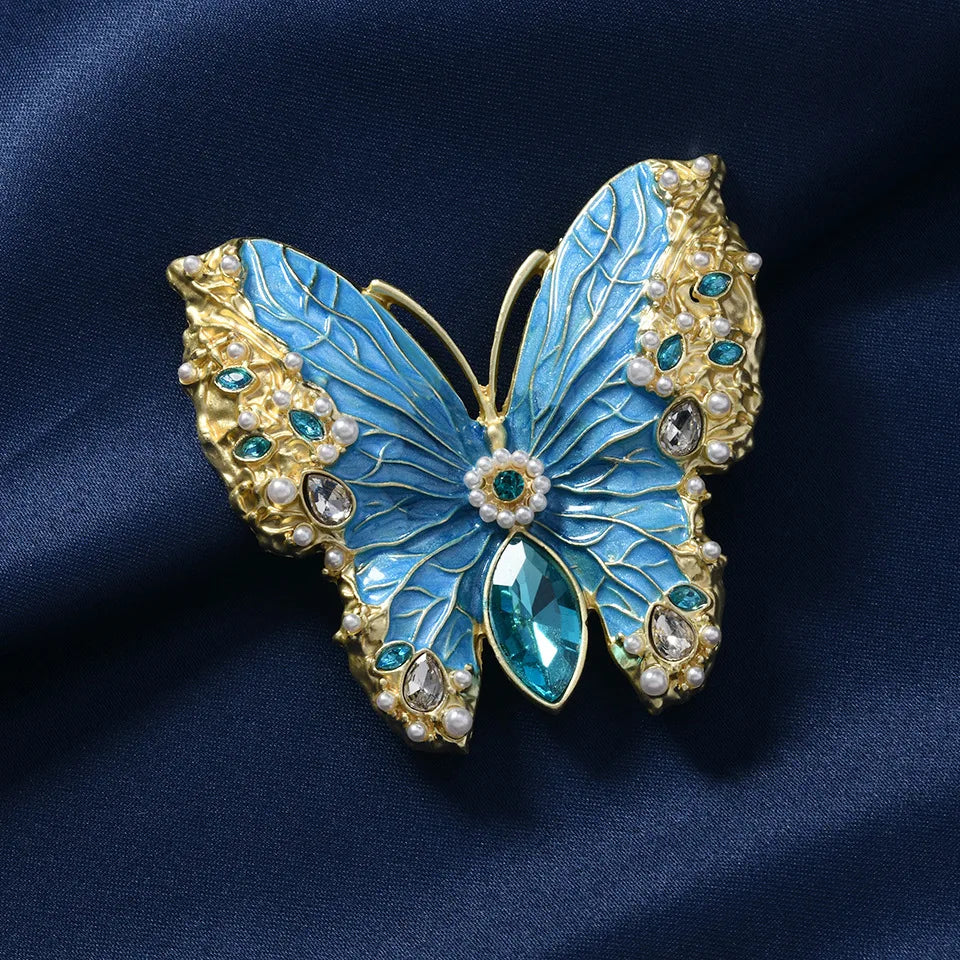 2025 New Butterfly Brooch Model Red Carpet Film Festival Show Dress Accessories Scarf Hat Bag Pin