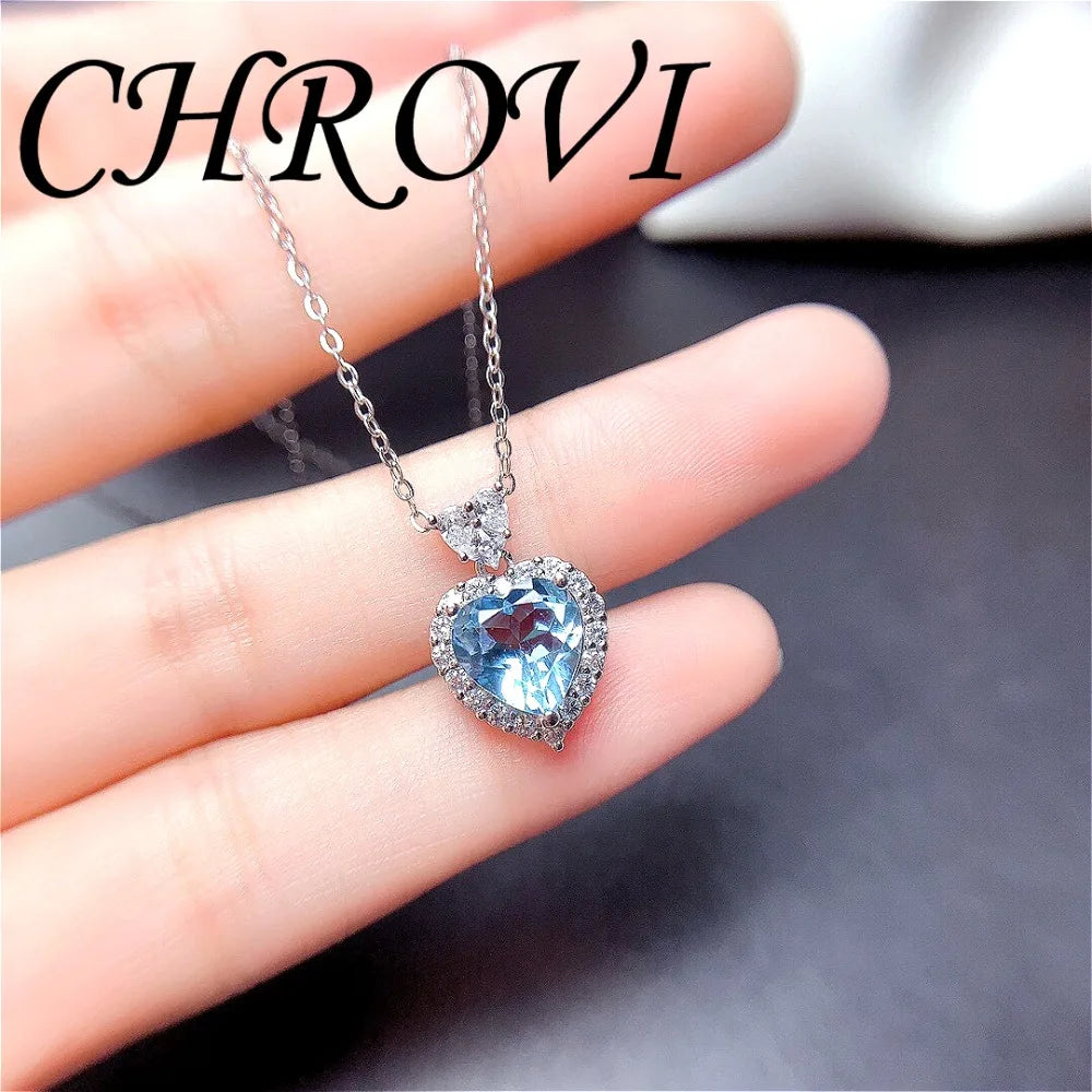 Light luxury 925 sterling silver new Palan set of ring, pendant, earrings, studs, sweet heart, fashionable and simple