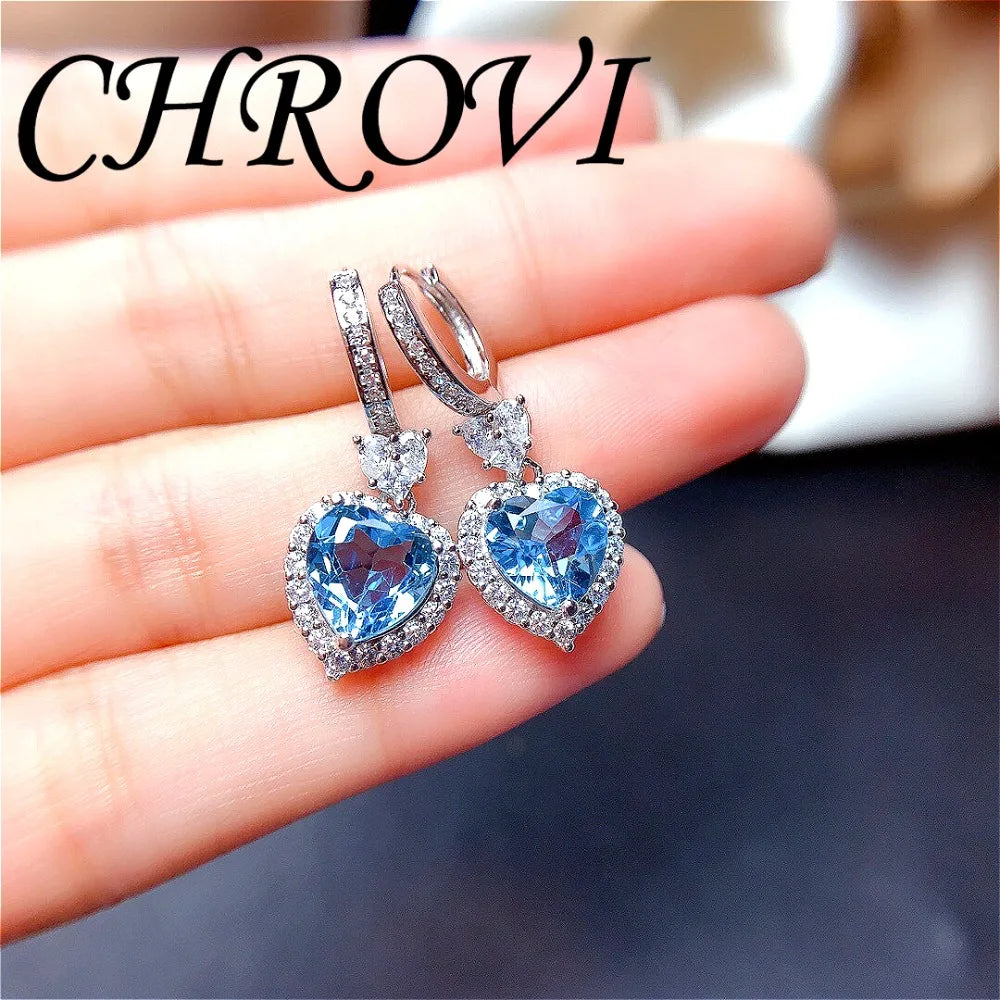 Light luxury 925 sterling silver new Palan set of ring, pendant, earrings, studs, sweet heart, fashionable and simple