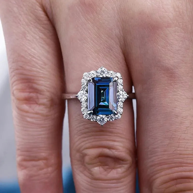 1 Pc Women Engagement Rings Delicate Setting Synthetic Zirconia for Women Engagement Wedding Banquet Bridal Fashion Ring Jewelry