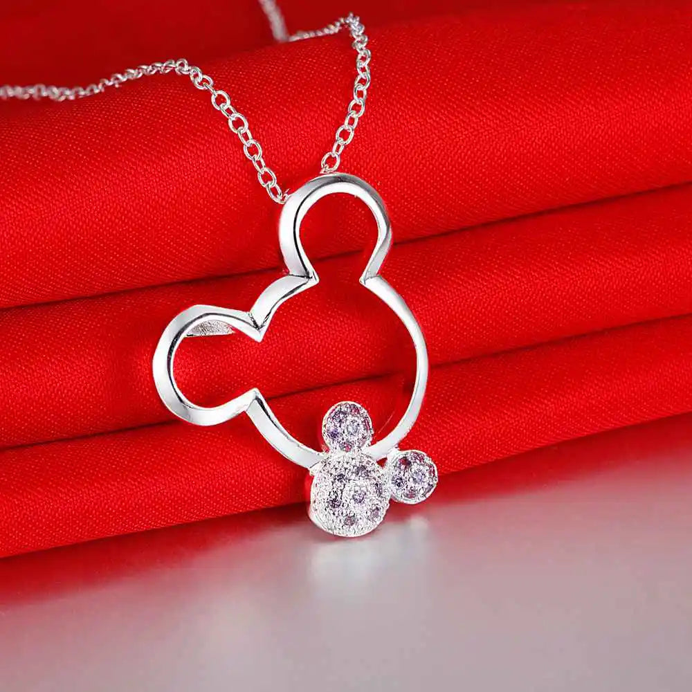Hot 925 Sterling Silver Necklace Pendant Tree High Quality For Women Wedding Engagement Fashion Jewelry Gifts