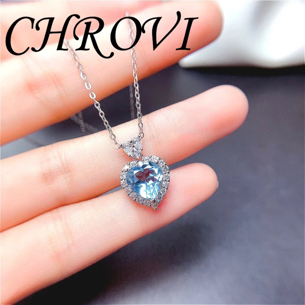 Light luxury 925 sterling silver new Palan set of ring, pendant, earrings, studs, sweet heart, fashionable and simple