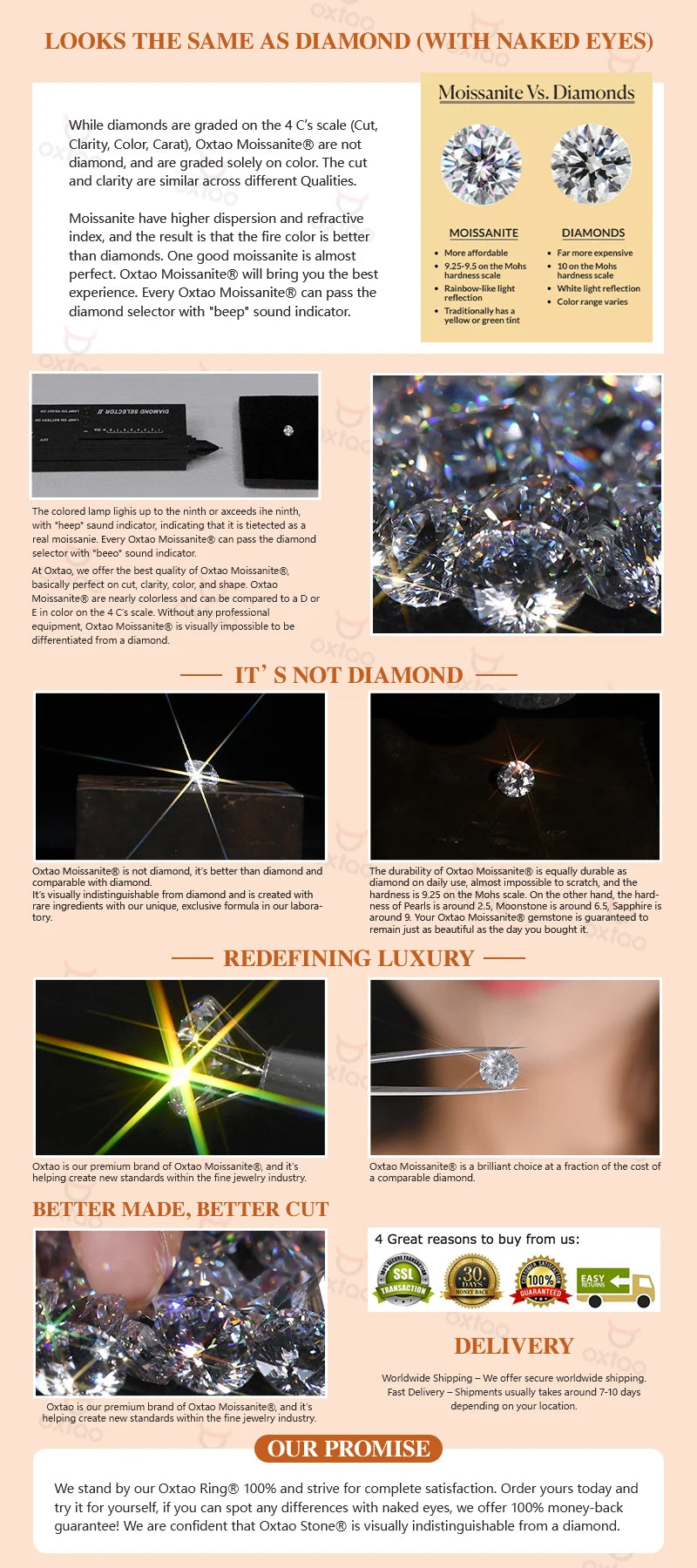 OXTAO D Color Moissanite Infinity Pendant Necklace Women Real 925 Sterling Silver Engagement Luxury Gourd Shape Jewelry