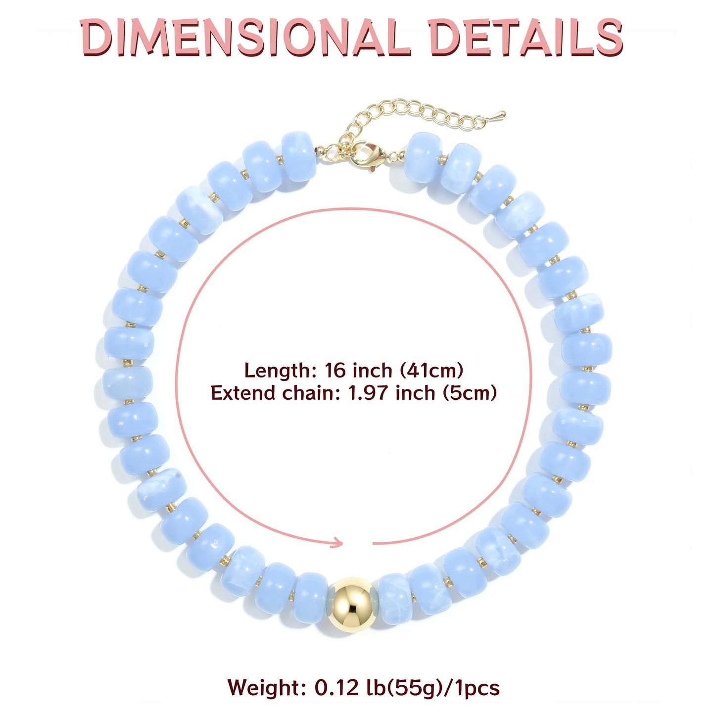 Badu New Colorful Acrylic Beaded Choker Necklace for Women Bohemian Trendy Summer Statement Jewelry Gift 2026