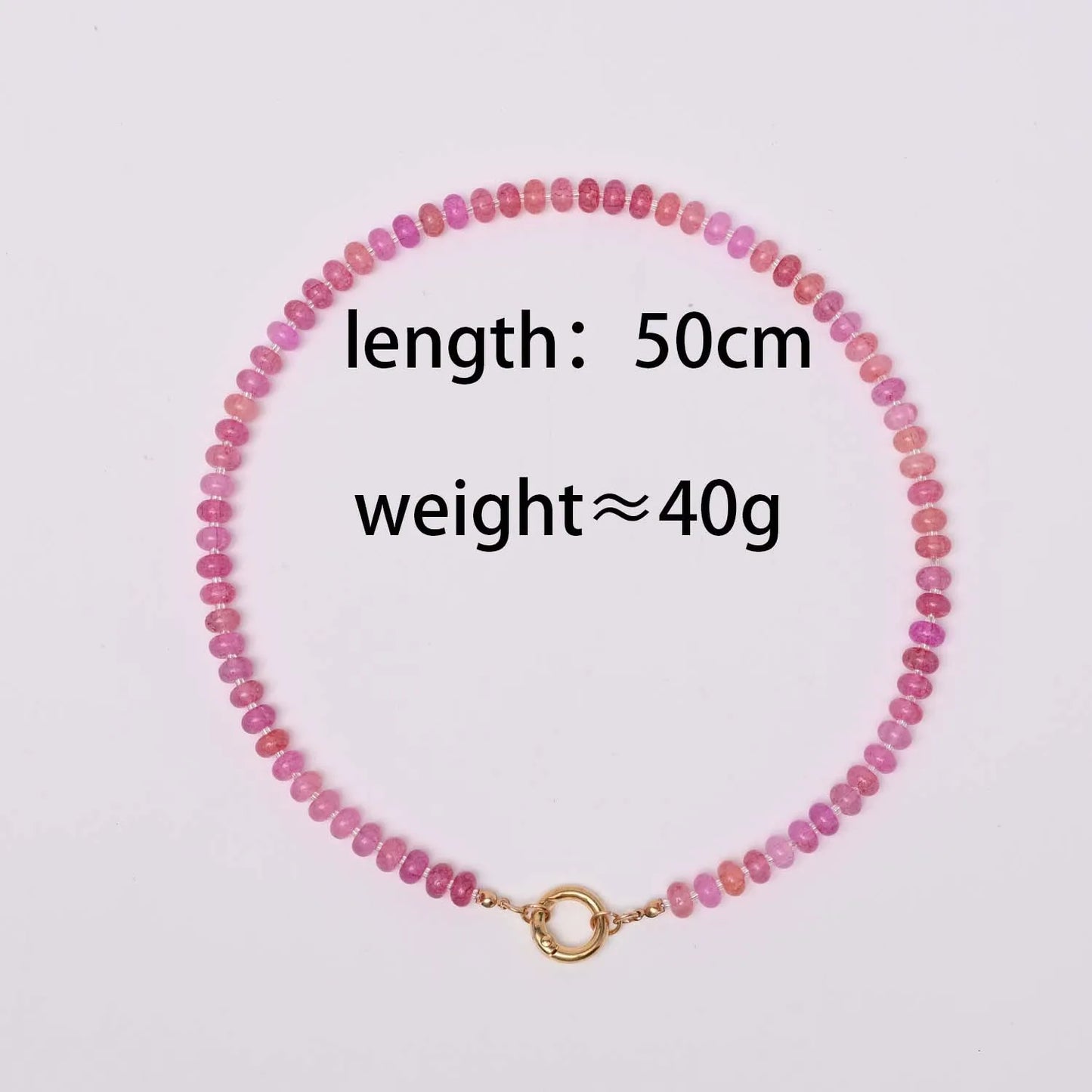 Trendy Natural Stone Star Heart Pendant DIY Necklace for Women Colorful Handmade Beaded Collars Necklace Stainless Steel Jewelry