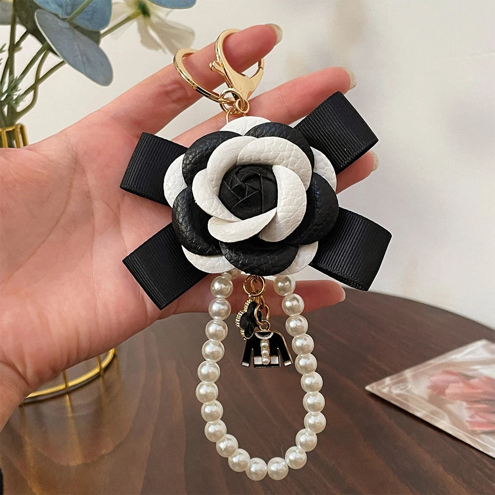 2024 Fashion Flower Keychain Camellia Handbag Pendant Gifts Souvenirs