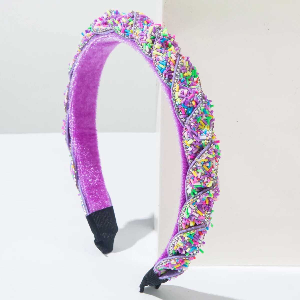 New Baroque Headband From Europe and America, Sweet Candy Colored, Cute Woven Headband, High Skull Top, Beautiful Headband