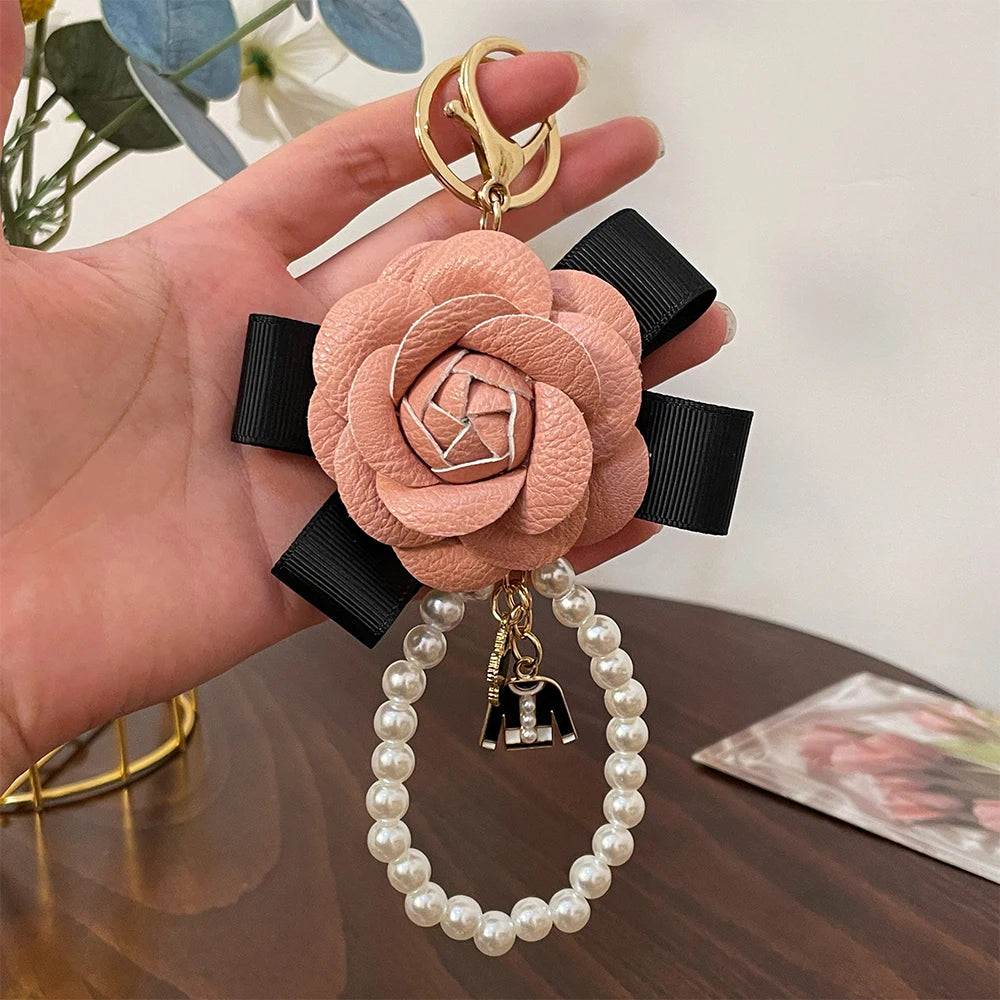 2024 Fashion Flower Keychain Camellia Handbag Pendant Gifts Souvenirs