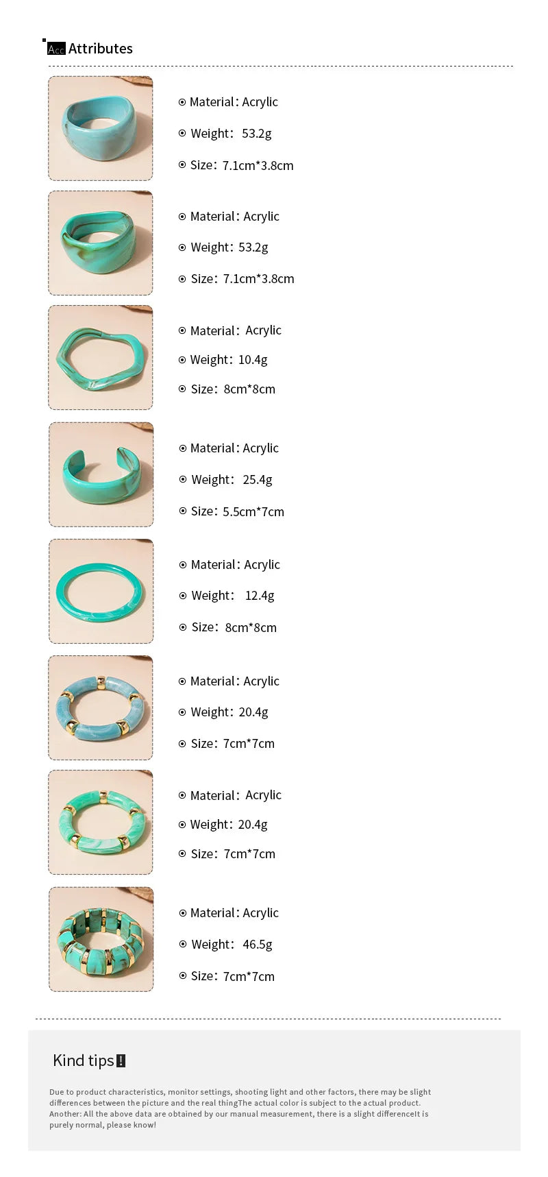 KMVEXO Vintage Turquoise Blue Geometric Resin Bangle Women Irregular Wide Bracelet Ladies Bohemian Beach Acrylic Bangles Jewelry