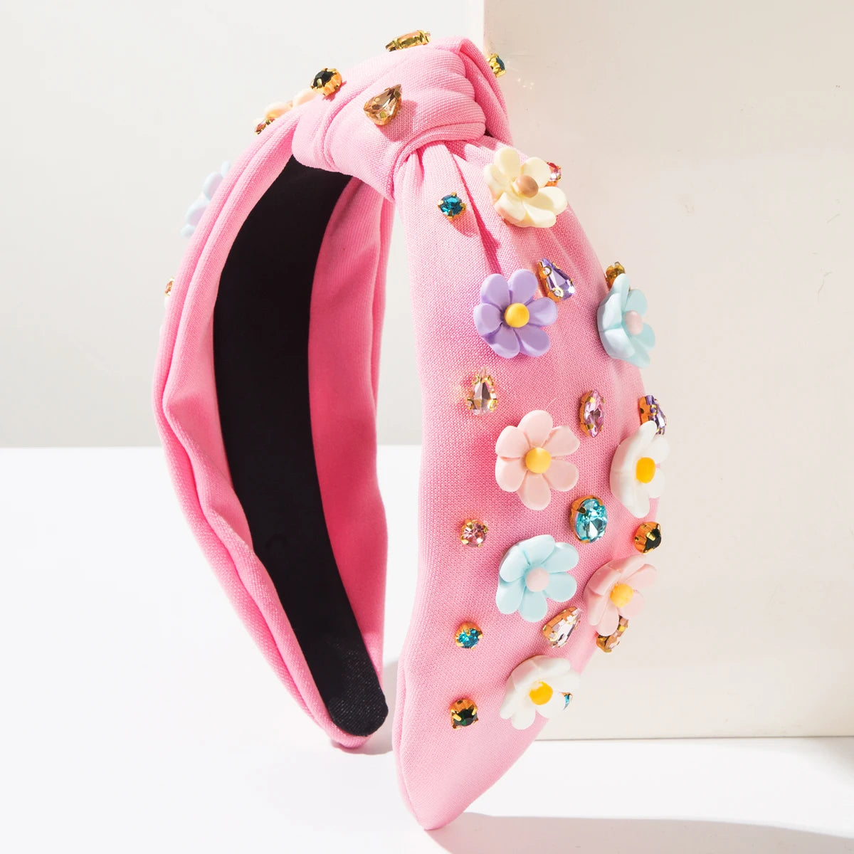 New Fashion Style Baroque Style Diamond Studded Flower Headband For Women's Fashion Shows, Street Photography, High-Quality Head
