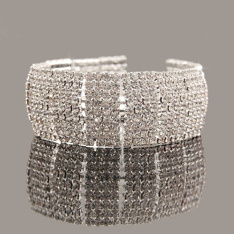New Fashion Charm Bracelets 925 Silver AAAAA Zircon Crystal Women Bracelet Wedding Engagement Luxury Jewelry
