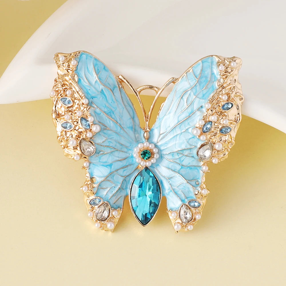 2025 New Butterfly Brooch Model Red Carpet Film Festival Show Dress Accessories Scarf Hat Bag Pin
