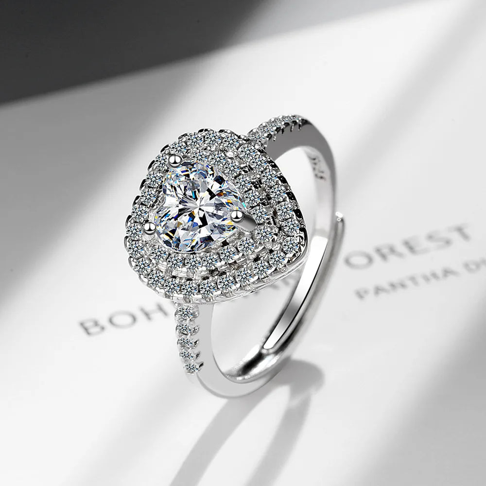 New 925 Sterling Silver 6A Zircon Ring Luxury Shines Simplicity Fashion Exquisite For women Wedding Engagement Jewelry
