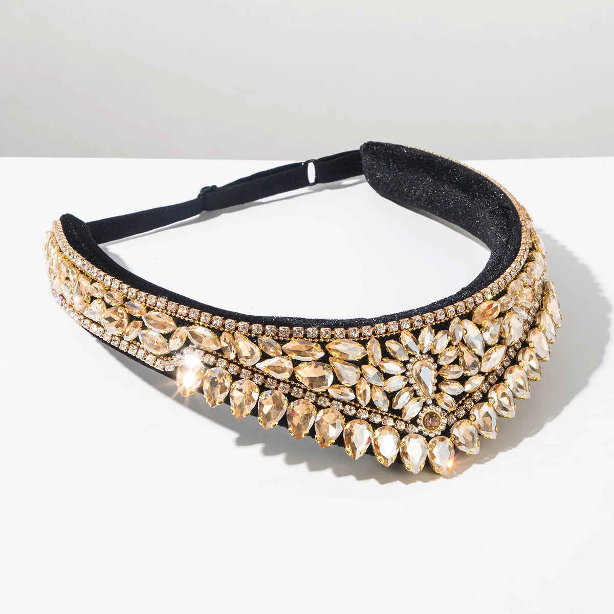 Baroque Rhinestones Hair Accessories Dinner Party Light Luxury Fashion Jewelry Elegant Shiny Exquisite Versatile Hairband
