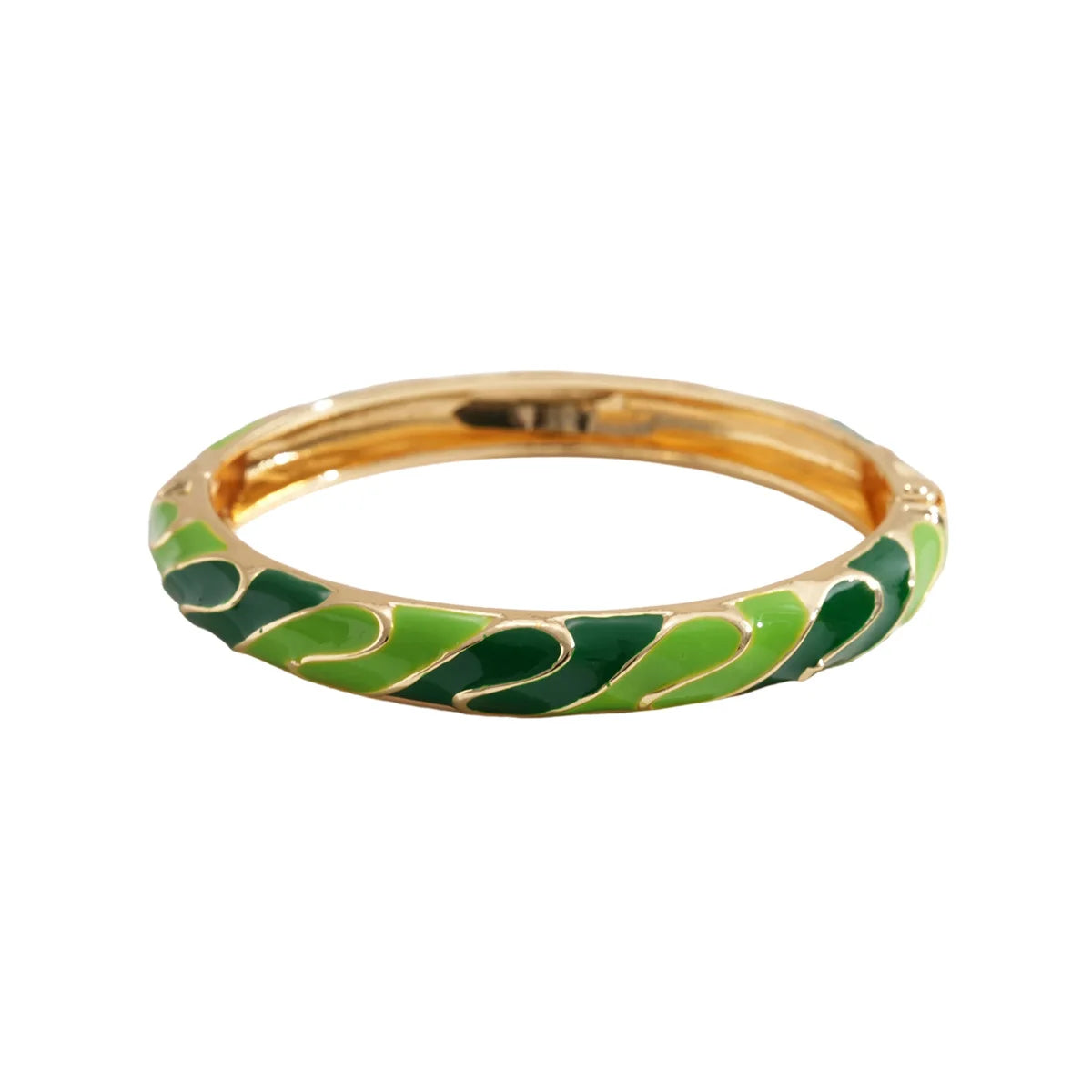 KMVEXO Elegant Irregular Enamel Dropped Glaze Open Bangles for Woman Bohemia Trend Metal Bracelet Vintage Jewelry Gift