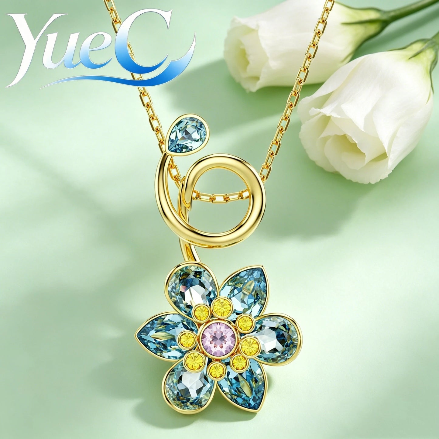 2026 YueC NEW Original Product: Flower Necklace, Butterfly Earrings, Light Luxury Charm Bracelet, Niche Design, Exquisit