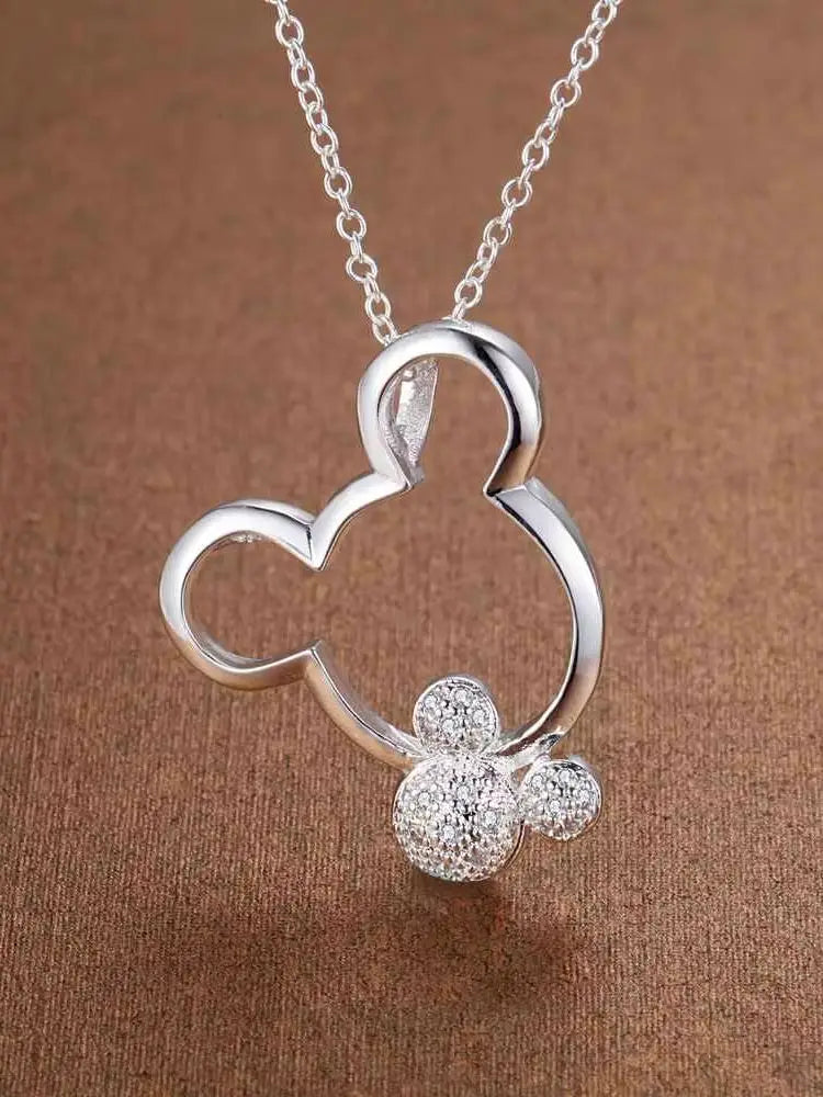 New 925 Sterling Silver Necklace Pendant AAA Zircon For Women Exquisite Student Girlfriend Jewelry Accessories Wedding Gift
