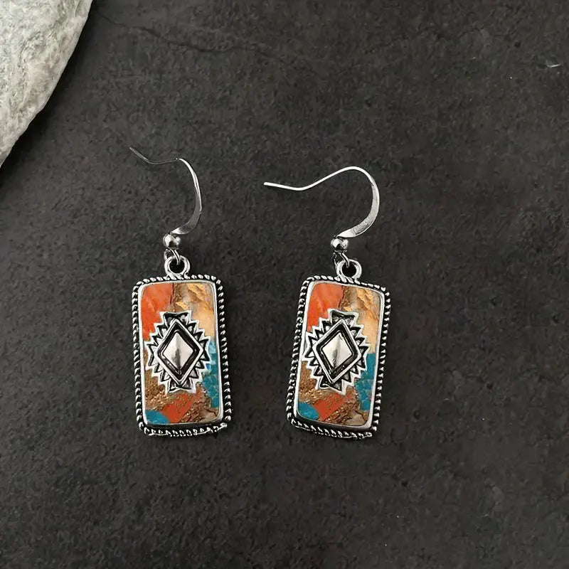 Fashion Bohemian Earring Imitation Turquoise Earring Earrings for Women Vintage Earrings Jewelry Perfect Gift To Lover Friend
