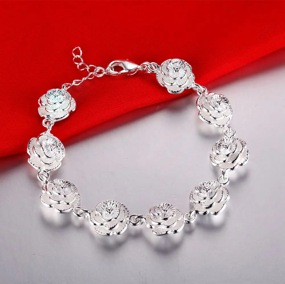 925 Sterling Silver Bracelet Dolphin High Quality Romance Chain For Women Fashion Engagement Party Wedding Jewelry Gift