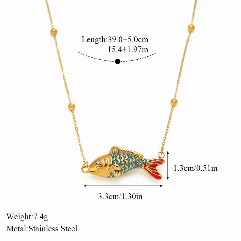 EILIECK Women's Cute Trendy Dragonfly Pendant Necklace 18K Gold-plated Stainless Steel Neck Chain Daily Water-resistant Jewelry