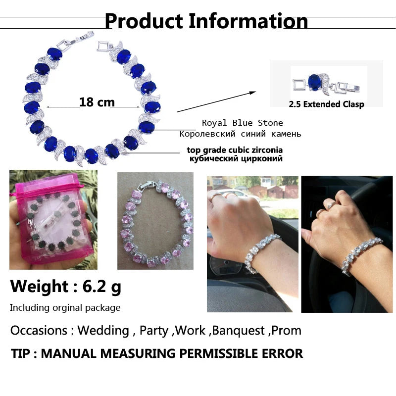 ThreeGraces Shiny Pink Cubic Zirconia Luxury Bridal Wedding Party Tennis Bracelet for Women Fashion Costume Jewelry BR084
