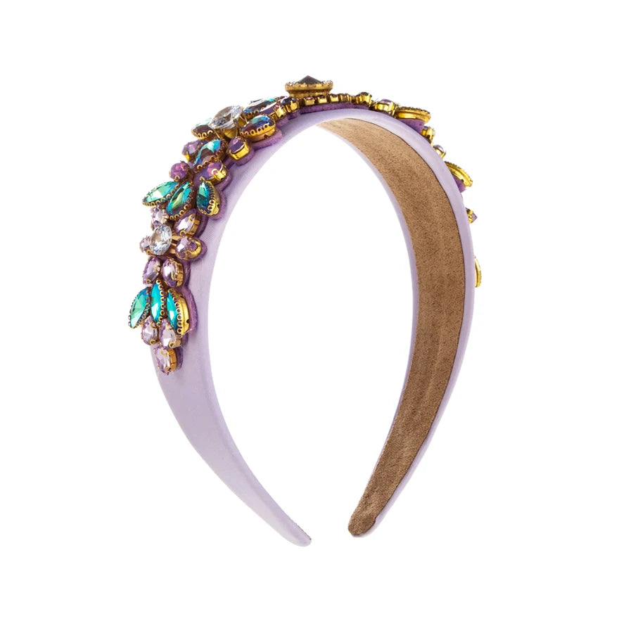 European and American Heavy Industry Full Diamond Retro Wide Edge Baroque Headband Inlaid With Rhinestone High-end Hairband