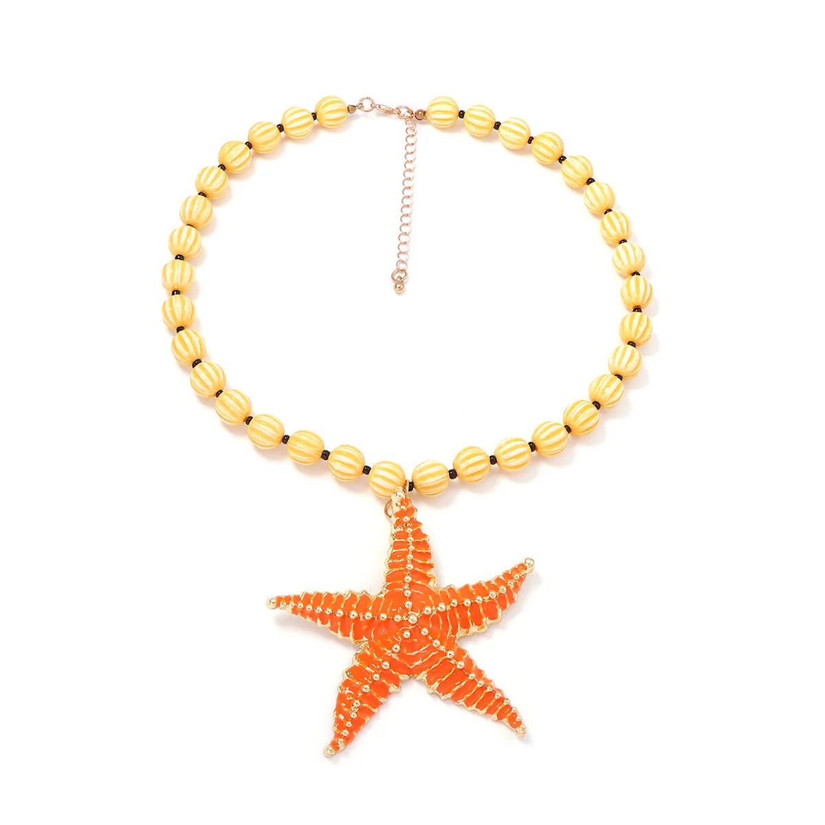 2026 Summer Beach Vacation Style Ocean Lobster Crab Pendant Colorful Beaded Necklace