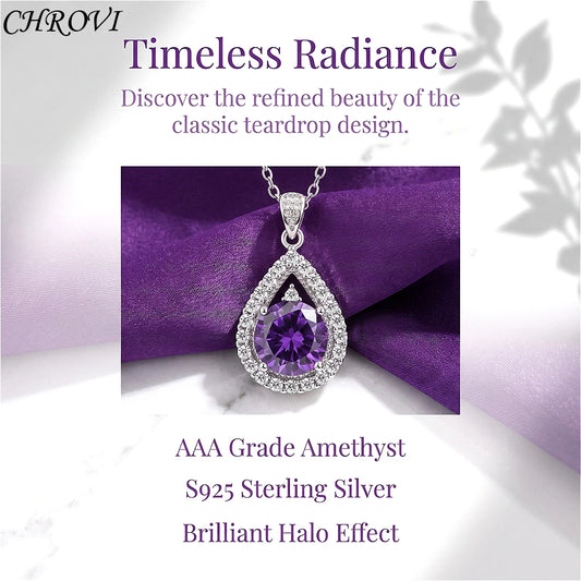 Luxury-Style 925 Sterling Silver Necklace - Fashionable and Versatile Pendant for Women - Gemstone Collar Chain